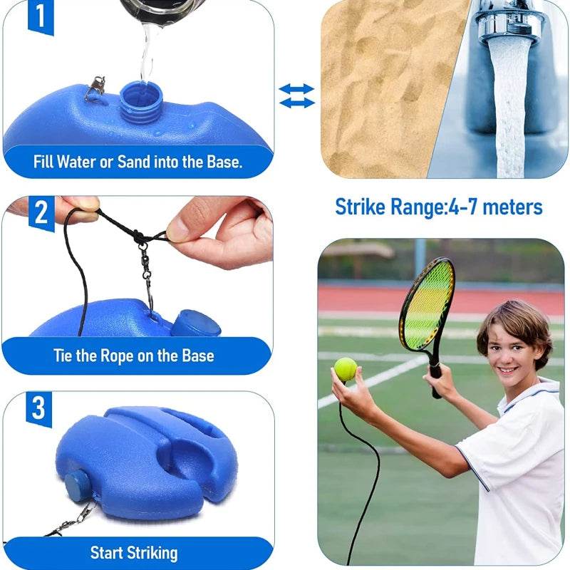 Tennis Trainer Rebound Ball for Solo Practice Indoor & Outdoor