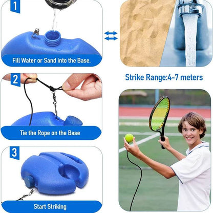 Tennis Trainer Rebound Ball for Solo Practice Indoor & Outdoor