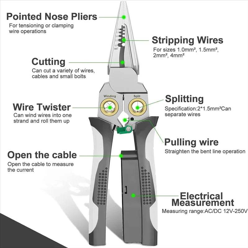 PowerPro 8-in-1 Wire Master – Strip, Cut, Test, & More!