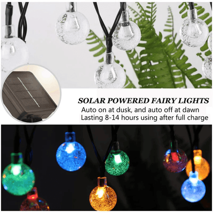 Solar Bubble Balls Lamp String Lights