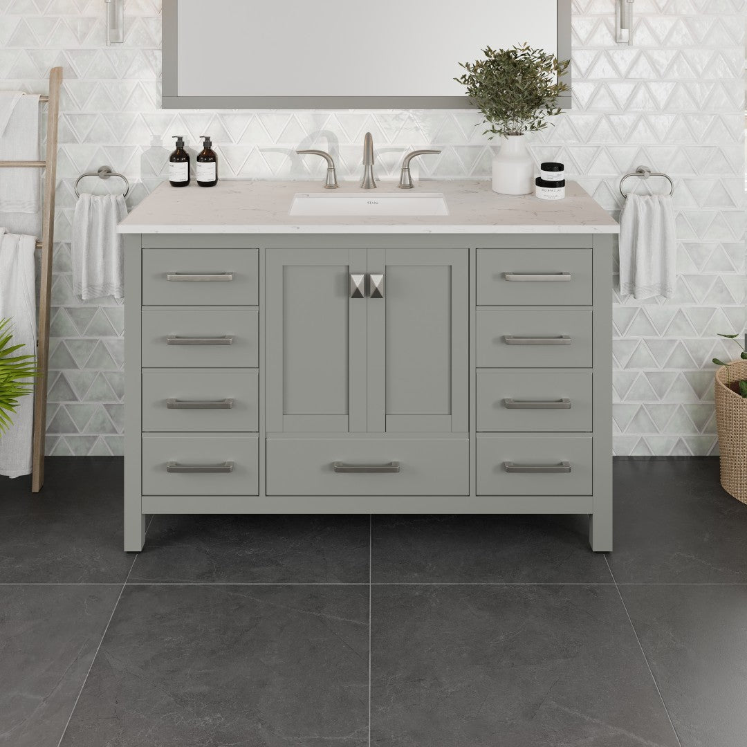 Eviva Aberdeen Bath Vanity with Counter Top and Undermount Porcelain Sink (24"-96")
