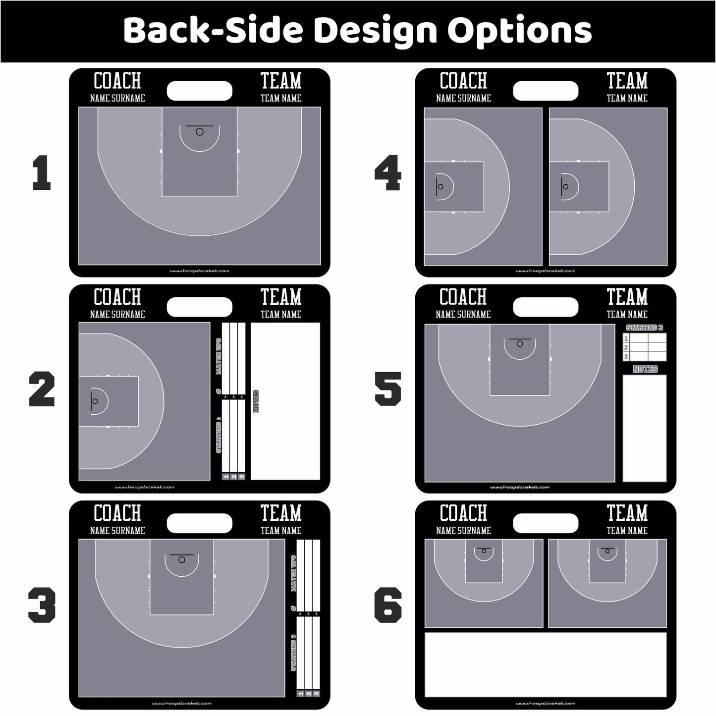Custom 3x3 Basketball Magnetic Coaching Board 22 x 17.5 in 56x45 cm