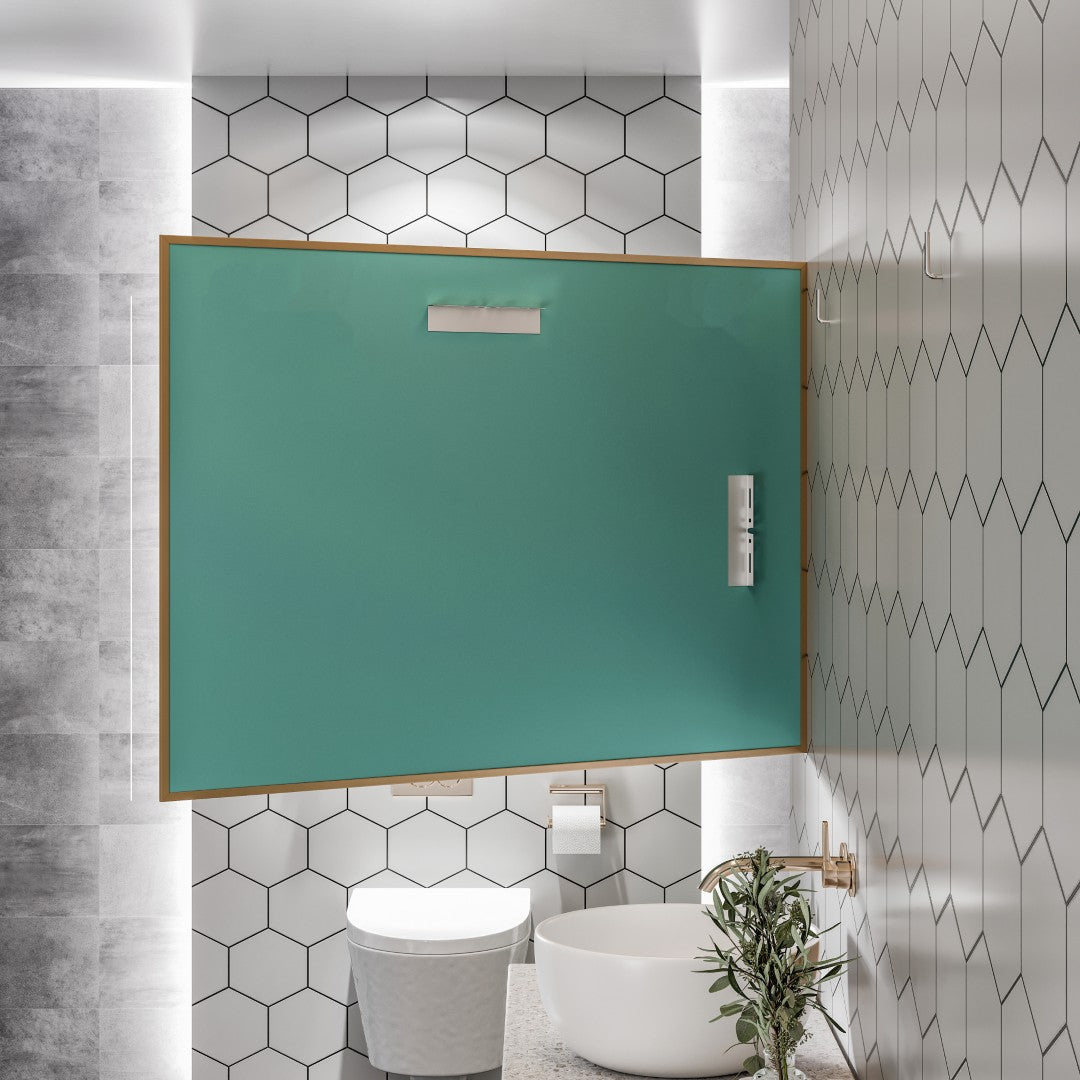 Eviva Gold Gold Metal Framed Mirror