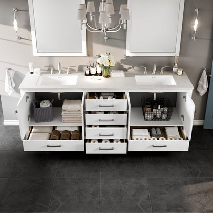 Eviva Aberdeen Bath Vanity with Counter Top and Undermount Porcelain Sink (24"-96")