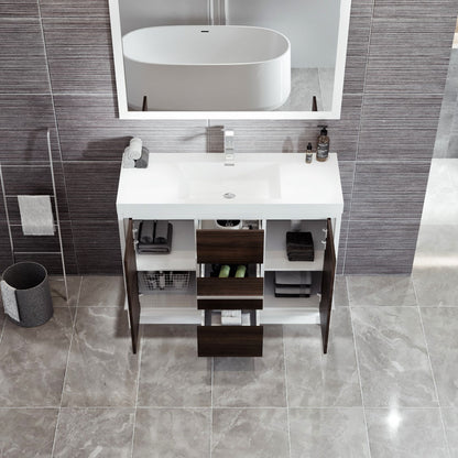 Eviva Grace Bath Vanity with Acrylic Top and Integrated Sink (24"-48")
