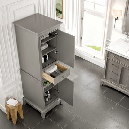 Eviva Elite Stamford 21 in. W x 18 in. D Freestanding Linen Cabinet