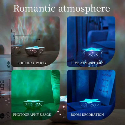 Starry Glow: Starfish LED Projector Lamp