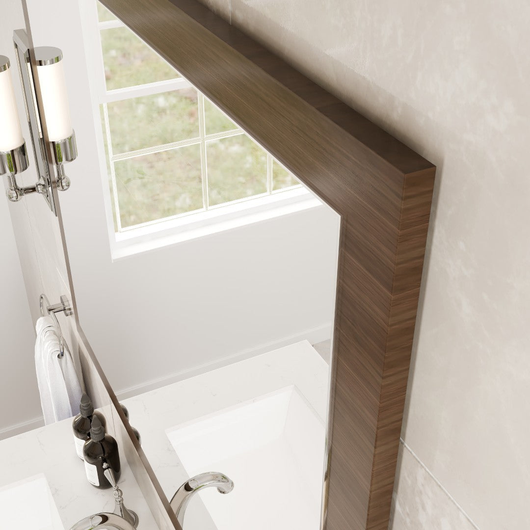 Eviva Sun Wooden Framed Mirror