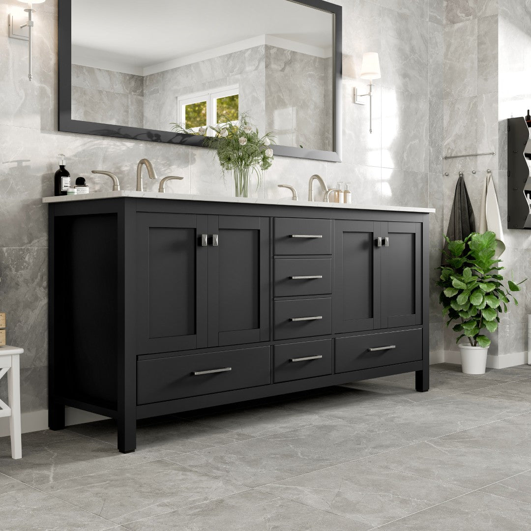 Eviva Aberdeen Bath Vanity with Counter Top and Undermount Porcelain Sink (24"-96")