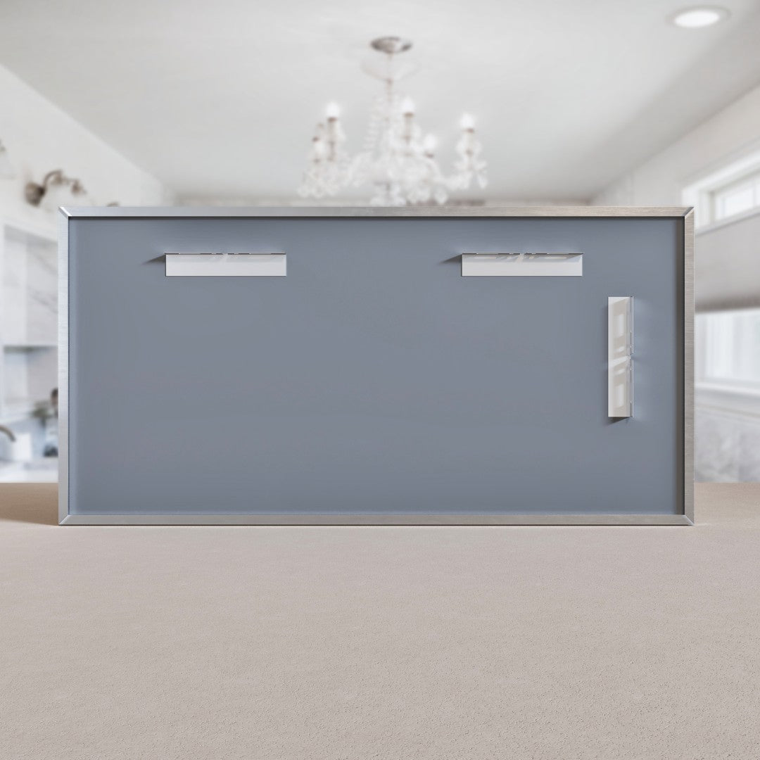 Eviva Vista Brushed Nickel Metal Framed Mirror