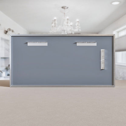 Eviva Vista Brushed Nickel Metal Framed Mirror