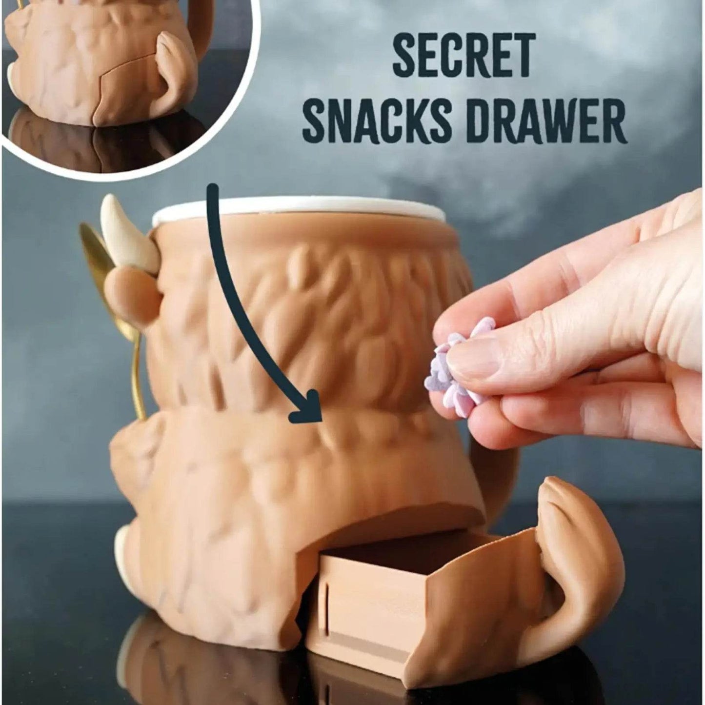 Ice Cream Pint Holder – Highland Cow Dessert Tub with Antifreeze Handle for Yogurt, Mixes & Kids Treats