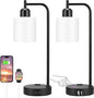 Industrial Touch Bedside Lamps for Bedrooms Set of 2 - 3-Way Dimmable | Lighting | Kitchen + Metal
