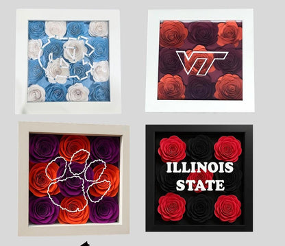 Custom College Flower Shadowbox