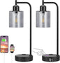 Industrial Touch Bedroom Lamps for Bedrooms Set of 2-3-Way Dimmable | Lighting | Kitchen + Metal