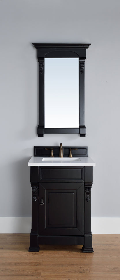 Brookfield 26" Single Vanity Cabinet, Antique Black