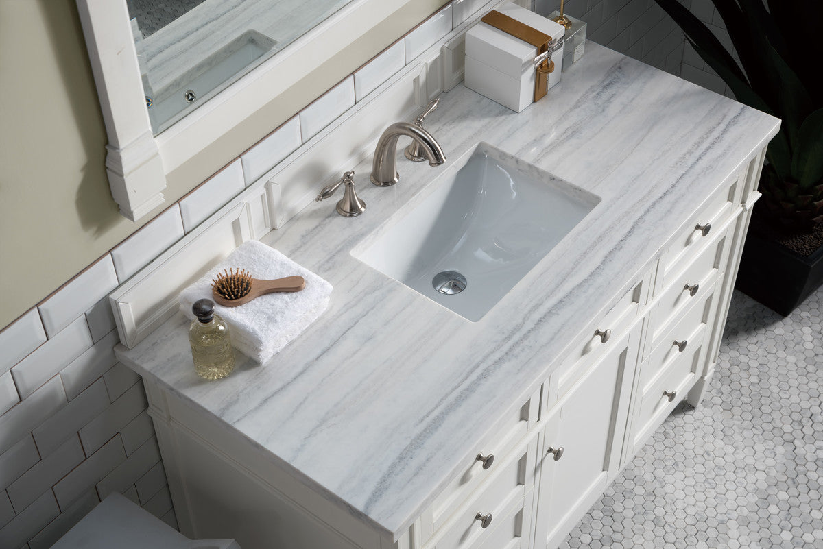 Brittany 48" Single Vanity in Bright White