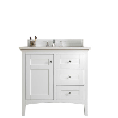 Palisades 36" Single Vanity Cabinet, Bright White