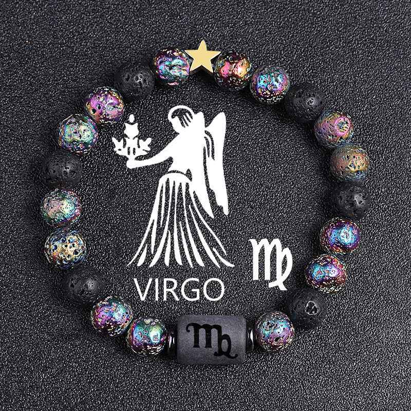 European and American Zodiac Twelve Constellation Bracelet - Beaded Design