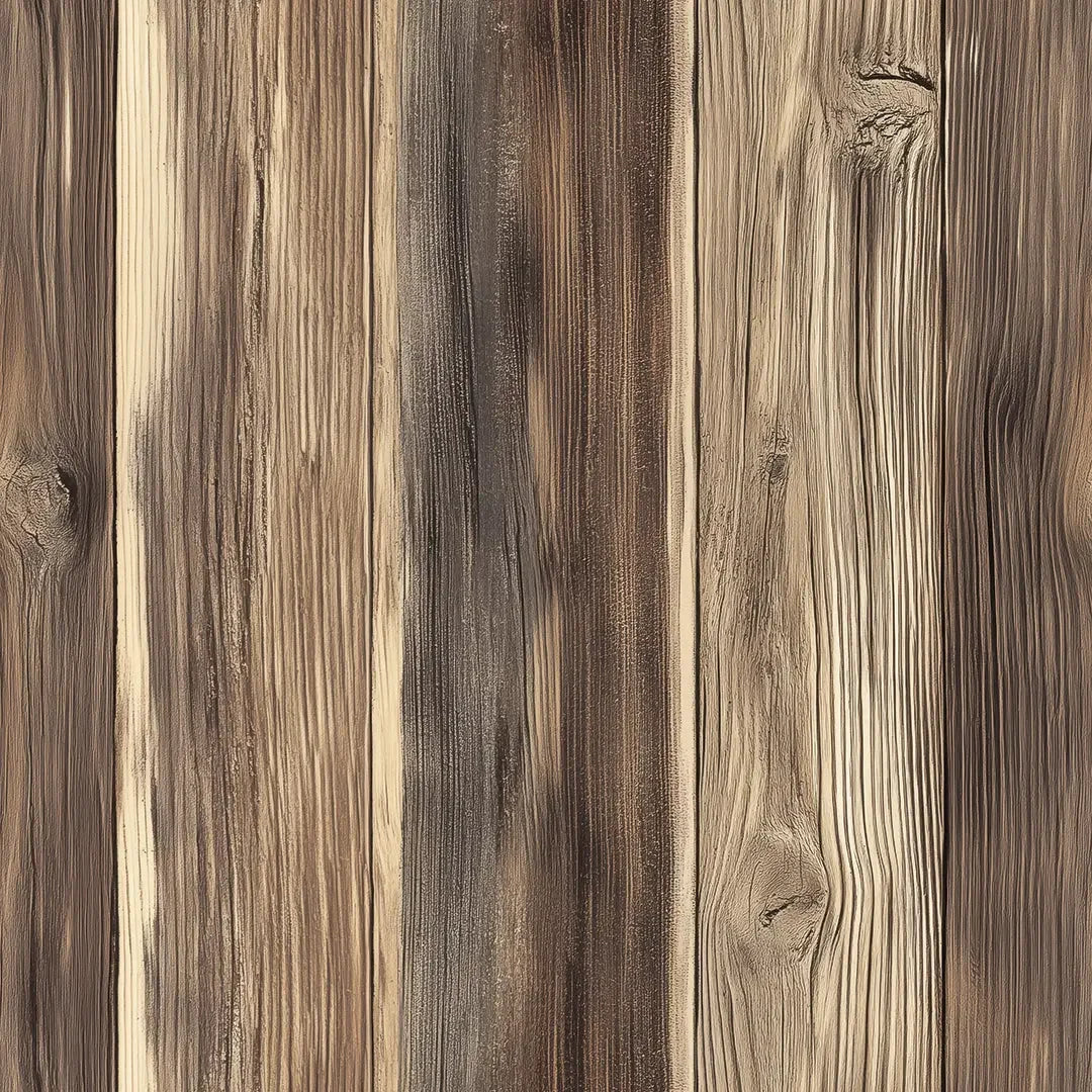 Weathered Barnwood Planks Wallpaper