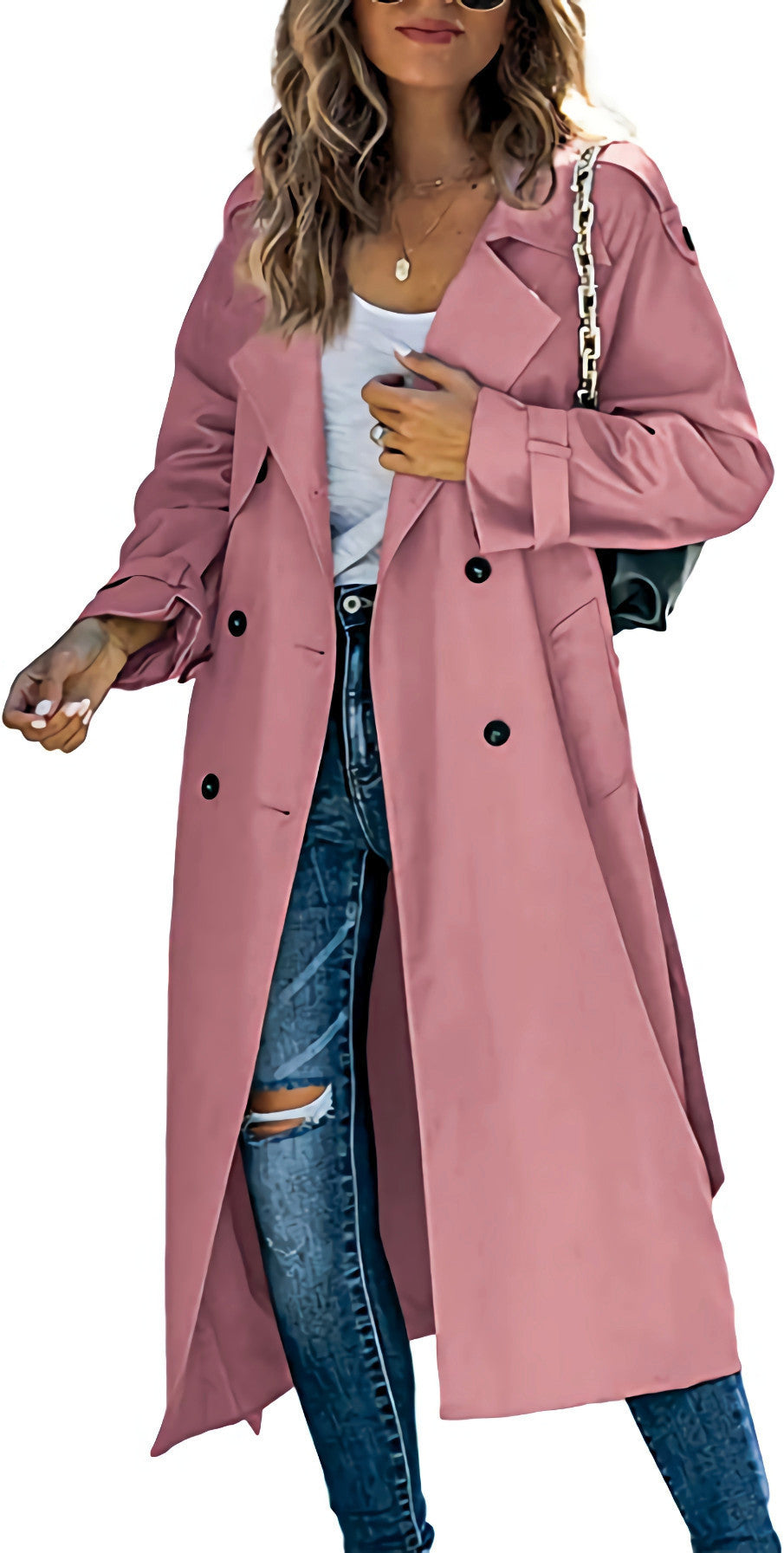 Women's Casual Windbreaker Jacket - Fashionable Solid Color Outerwear for Women