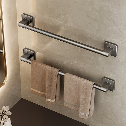 Sleek SelfAdhesive Towel Bar Rustproof  SpaceSaving