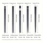 Stylish Reusable Black  Gold Chopsticks Set 5 Pairs