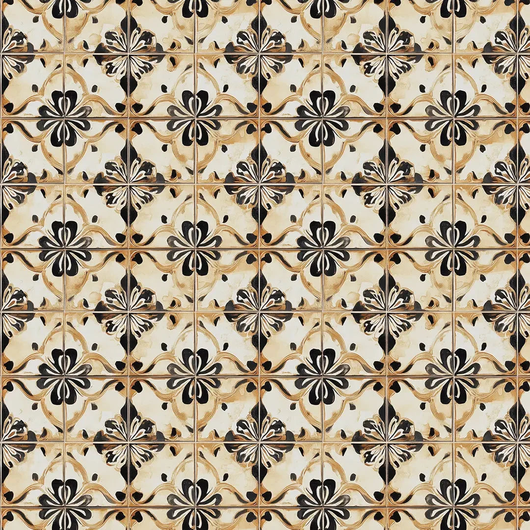 Ochre Bloom Heritage Tile