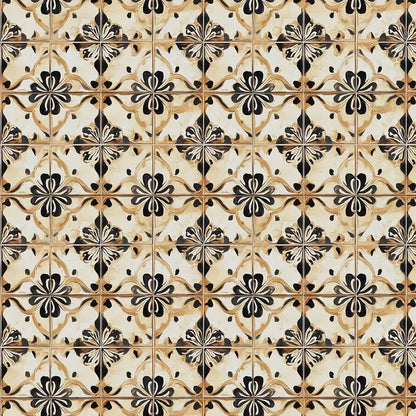 Ochre Bloom Heritage Tile