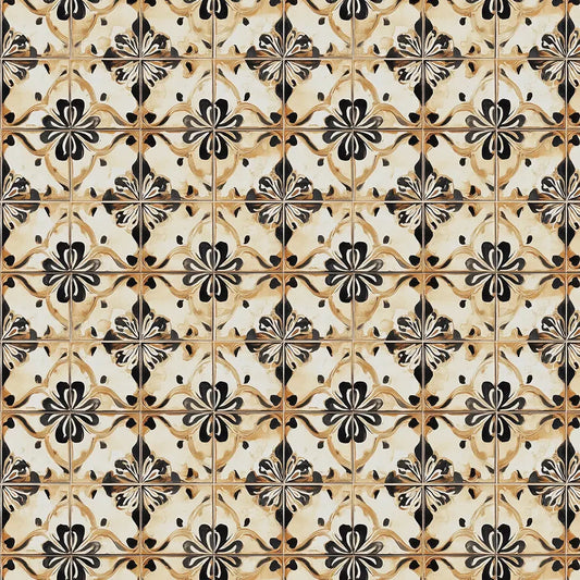Ochre Bloom Heritage Tile