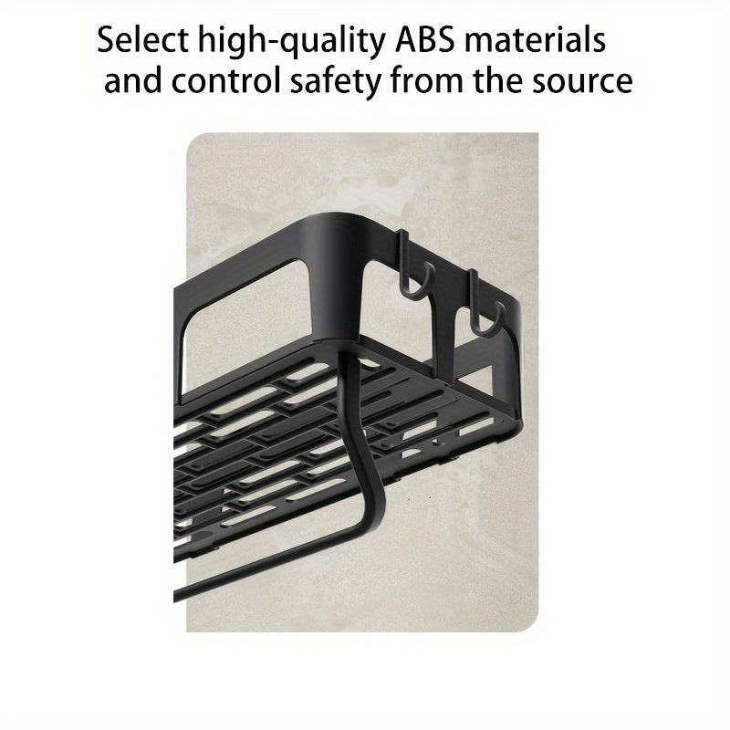 NoDrill WallMounted Bathroom Shelf with Toothbrush Holder