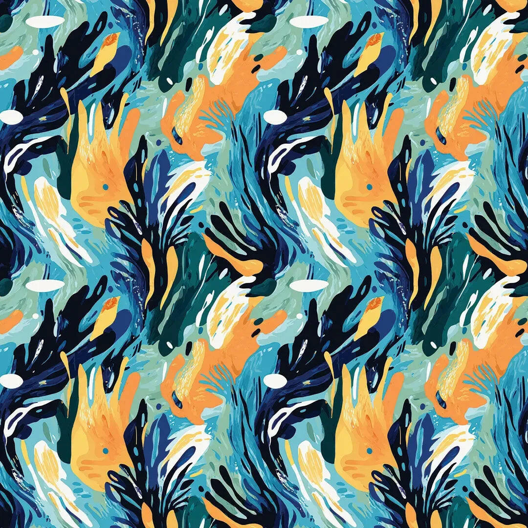 Abstract Coral Garden Bloom