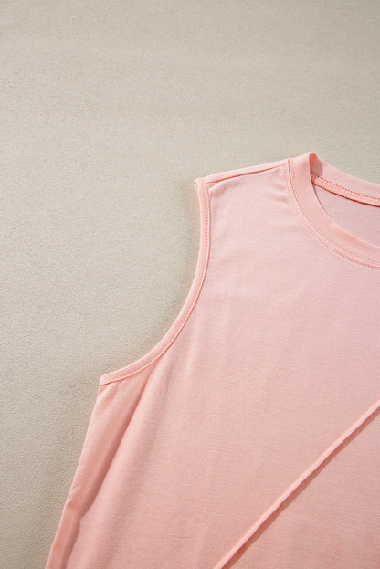White Pleated Women's Top - Solid Color Crew Neck Design