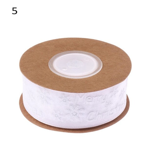 5/10M 25mm Polyester Printing Christmas Grosgrain