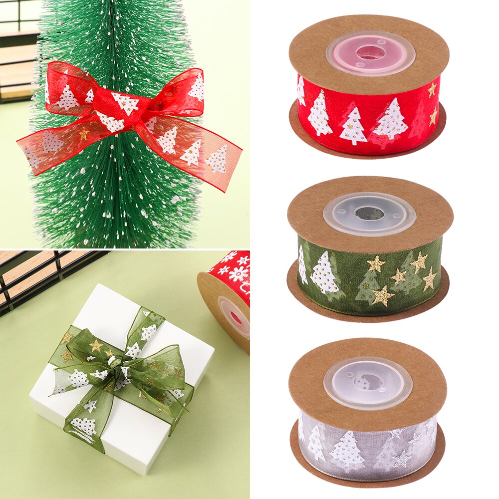 5/10M 25mm Polyester Printing Christmas Grosgrain