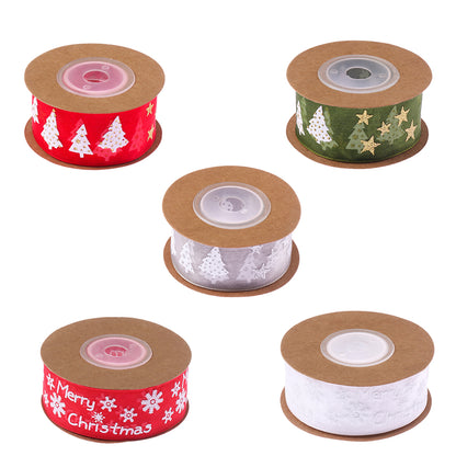 5/10M 25mm Polyester Printing Christmas Grosgrain