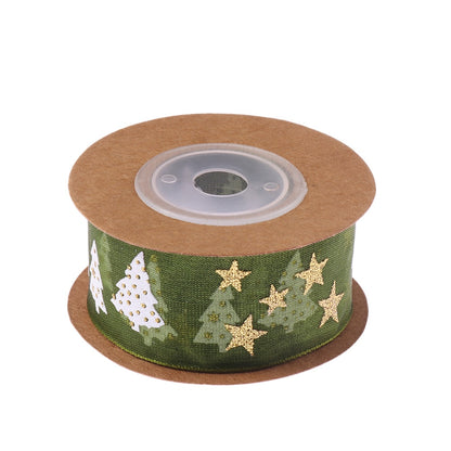5/10M 25mm Polyester Printing Christmas Grosgrain