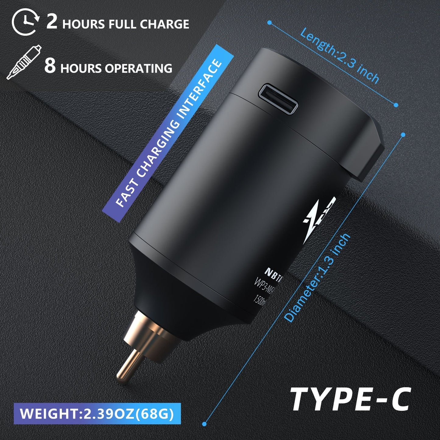 WP3 High-Performance Tattoo Battery