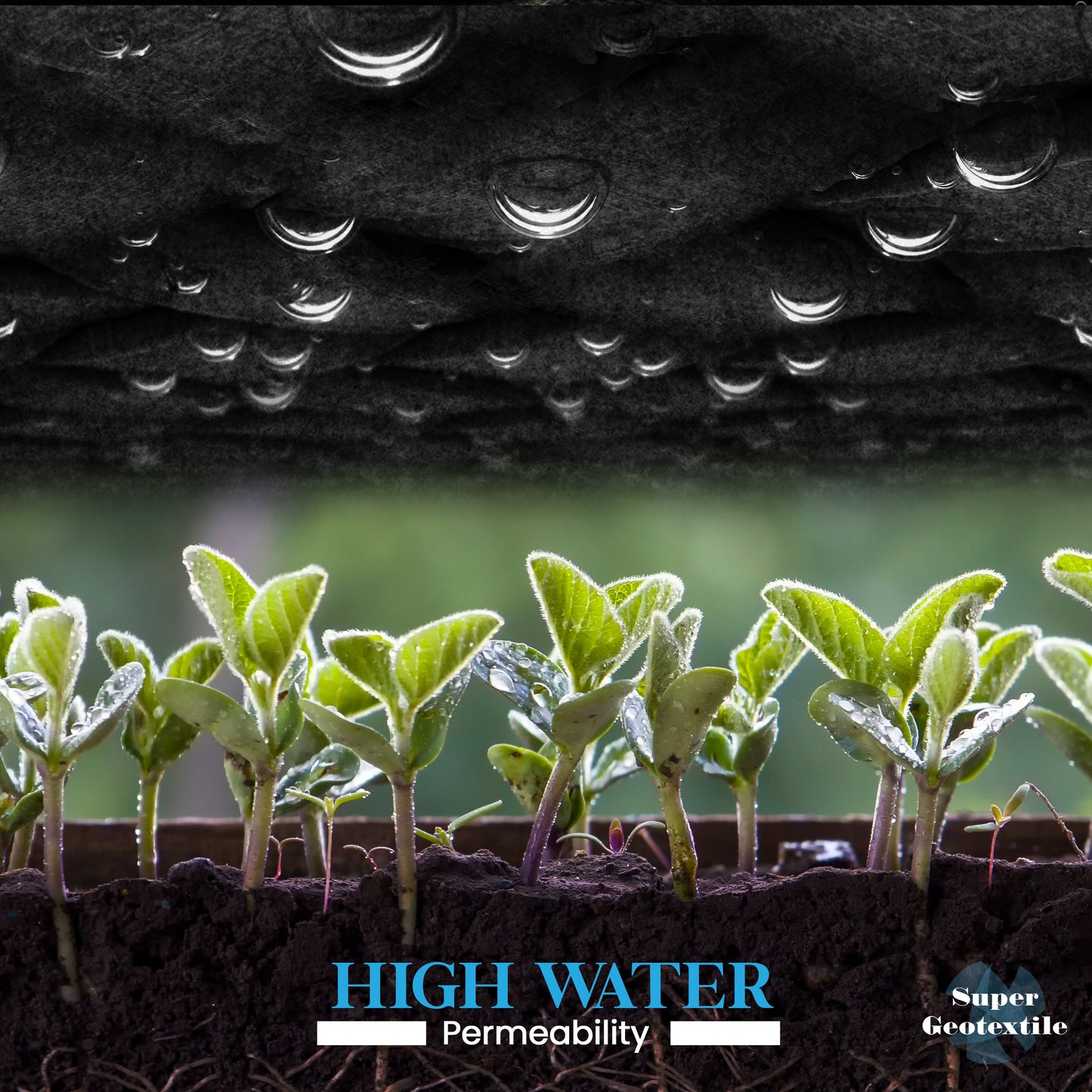 8 oz Non Woven Needle Punched Geotextile Filter Fabric - 50 Year Fabric