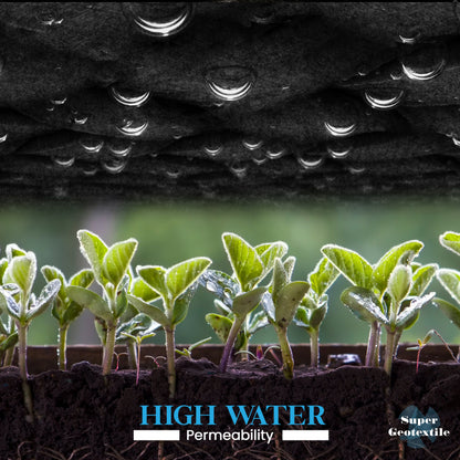 6 oz Non Woven Needle Punched Geotextile Filter Fabric - 50 Year Fabric