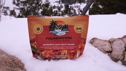FOUNDATION Outdoors Spaghetti with Meat Sauce Meal