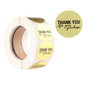 500PCS Thank You Kraft Handmade Stickers Cards Box