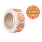 500PCS Thank You Kraft Handmade Stickers Cards Box