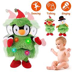 Electric Dancing Singing Plush Snowman Toy