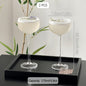 Japanese Handcrafted Wooden Cocktail Glass Set  Elegant Stemware