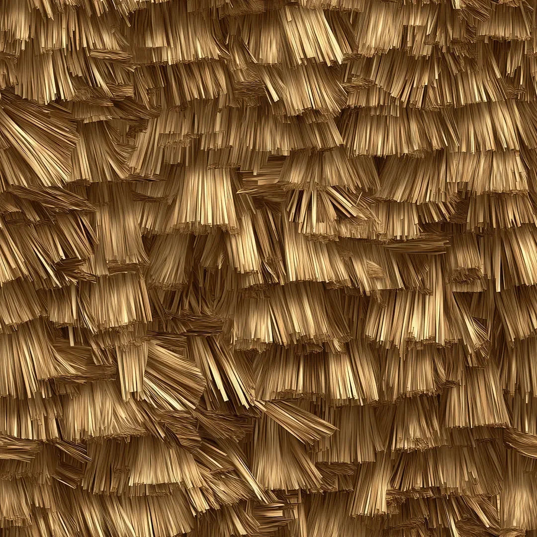 Golden Thatch Weave Wallpaper