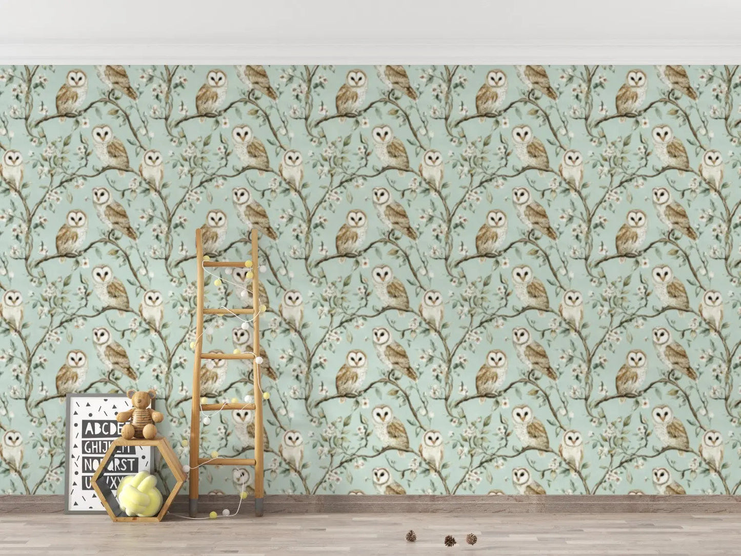 Enchanted Owl Grove Wallpaper