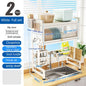 Kitchen Sink Storage Stand Surface Washed Bowl And Chopstick Rack | Kitchen + Metal