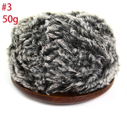 50g/Set Colorful Soft Hand Knitting Fur Yarn Warm