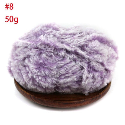 50g/Set Colorful Soft Hand Knitting Fur Yarn Warm